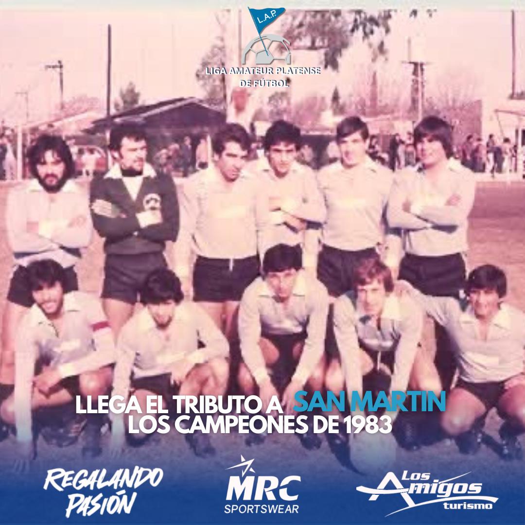La Liga Amateur Platense palpita otro homenaje con San Martín de Los Hornos y sus campeones del ’83